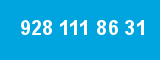 928 111 86 31